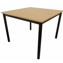 Table carrée Compo - 100 x 100 cm - piétement époxy - plateau mélaminé