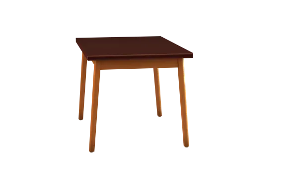 Table carrée - Lagune - l. 100 x pr. 100 cm - piétement massif