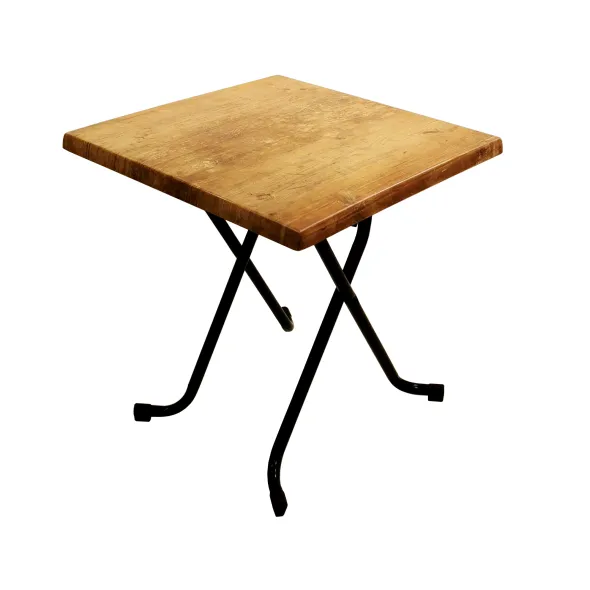 Table carrée rabattable Lorraine - 70 x 70 cm - plateau stratifié moulé