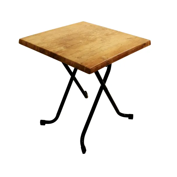 Table carrée rabattable Lorraine - 60 x 60 cm - plateau stratifié moulé
