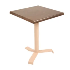Table carrée rabattable Up - 60 x 60 cm - plateau stratifié moulé