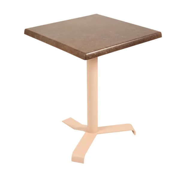 Table carrée rabattable Up - 60 x 60 cm - plateau stratifié moulé