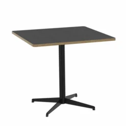 Table carrée Tamaris - 80 x 80 cm - piétement croix époxy - stratifié