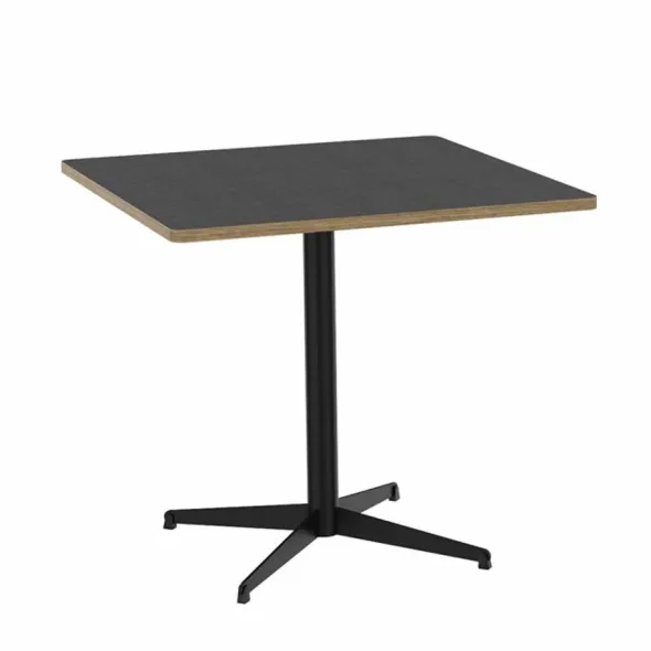 Table carrée Tamaris - 80 x 80 cm - piétement croix époxy - stratifié