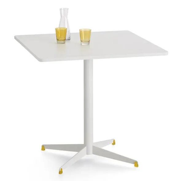 Table carrée Tamaris - 80 x 80 cm - piétement croix époxy - stratifié