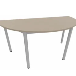 Table demi-lune Compo - l. 160 cm - piétement époxy - plateau mélaminé