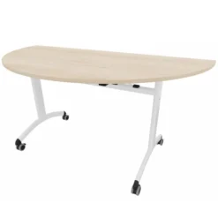 Table demi-lune FT12 - l. 160 cm - piétement époxy - plateau stratifié