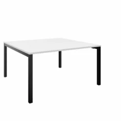 Table de réunion carrée 6/8 places Arial - l. 140 x pr. 140 cm - piétement arche