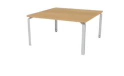 Table de réunion carrée 6/8 places Epure - l. 140 x pr. 140 cm - 4 pieds