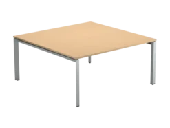Table de réunion carrée 8 places FrameOne II - l. 160 x pr. 160 cm - piétement arche