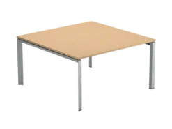 Table de réunion carrée 6/8 places FrameOne II - l. 140 x pr. 140 cm - piétement arche