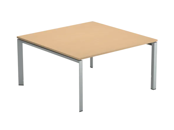 Table de réunion carrée 6/8 places FrameOne II - l. 140 x pr. 140 cm - piétement arche