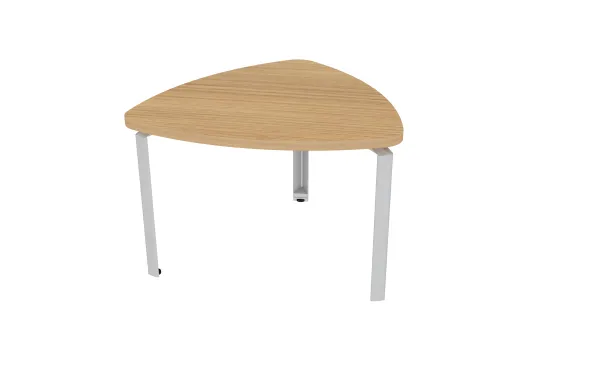 Table de réunion diamant 3 places Epure - l. 109 x pr. 106,5 cm - 3 pieds