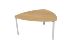 Table de réunion diamant 6 places Epure - l. 148,7 x pr. 145,5 cm - 3 pieds