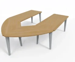 Table de réunion en U 8 places Evidence - 10 pieds - l. 256 x pr. 200 cm