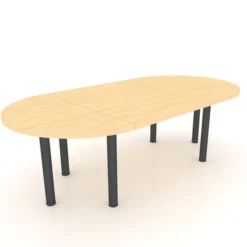 Table de réunion oblongue 6 à 8 places Amphitéo - 6 pieds