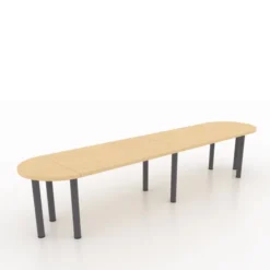 Table de réunion oblongue 10 places Amphitéo - 8 pieds
