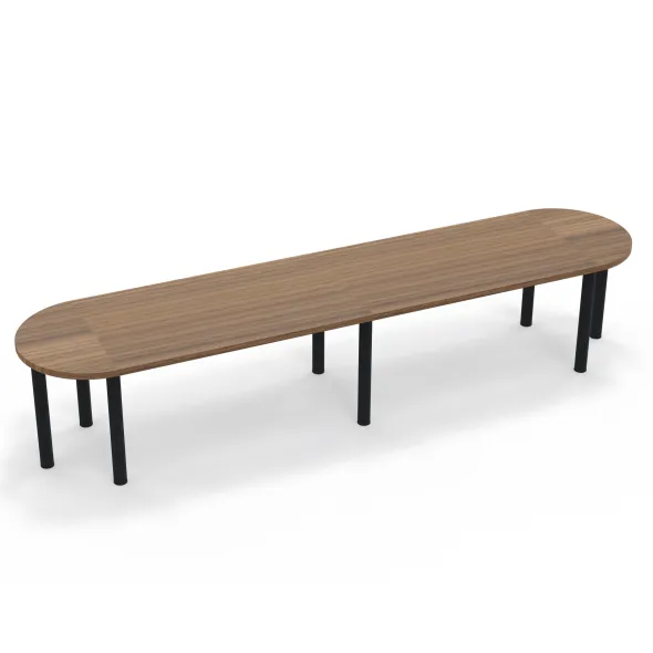 Table de réunion oblongue 10 places Amphitéo - 8 pieds