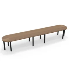 Table de réunion oblongue 12 places Amphitéo - 10 pieds