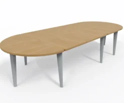 Table de réunion oblongue 10 places Evidence - 8 pieds - l. 340 x pr. 136 cm