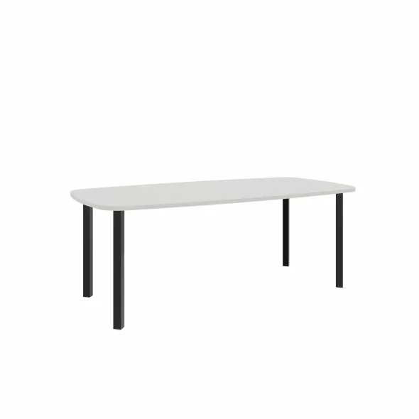 Table de réunion ovale 8 places Arial - l. 200 x pr. 100 cm - 4 pieds