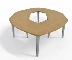 Table de réunion ovale 10 places Evidence - 12 pieds - 276 x 200 cm