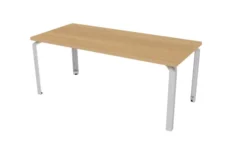 Table de réunion rectangulaire 6 places Epure - l. 180 x pr. 80 cm - 4 pieds