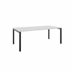 Table de réunion rectangulaire 8 places Arial - l. 200 x pr. 100 cm - piètement arche