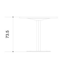 Table de réunion ronde 4 places Arial - Ø 100 cm - piètement central