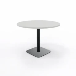Table de réunion ronde 4 places Arial - Ø 100 cm - piètement central