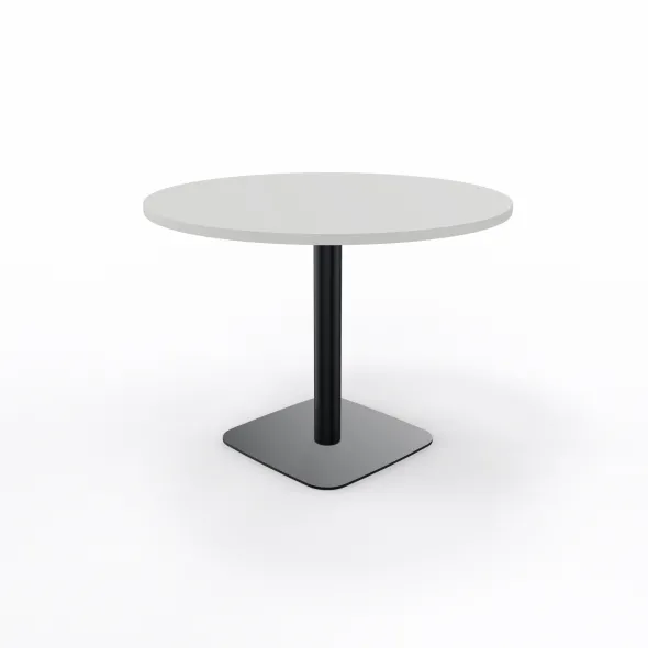 Table de réunion ronde 4 places Arial - Ø 100 cm - piètement central