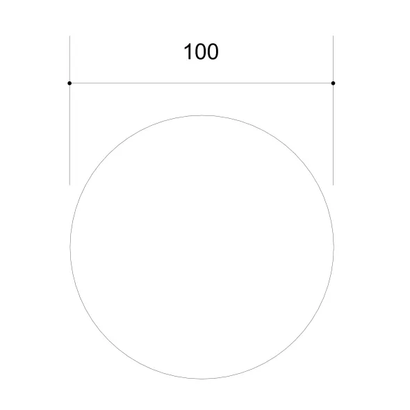Table de réunion ronde 4 places Arial - Ø 100 cm - piètement central