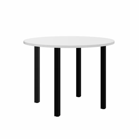 Table de réunion ronde 4 places Arial - Ø 100 cm - 4 pieds