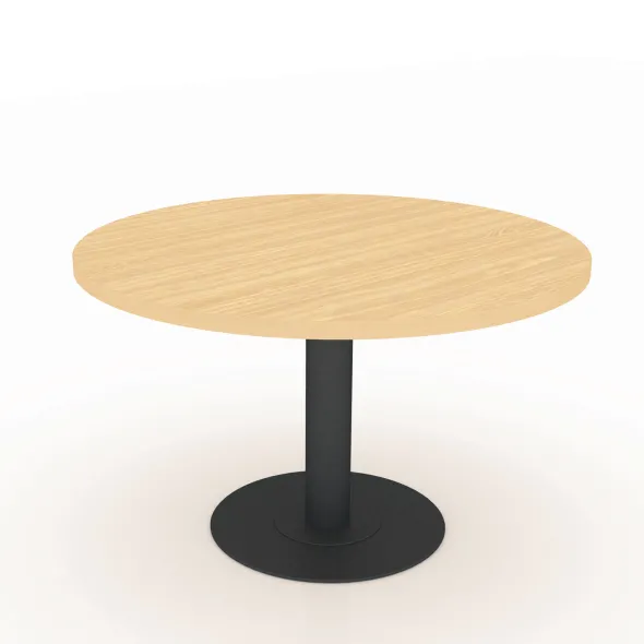 Table de réunion ronde 4 places Amphitéo - piétement central