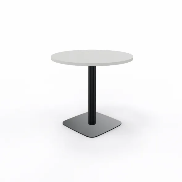 Table de réunion ronde 2 places Arial - Ø 80 cm - piètement central