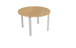 Table de réunion ronde 4 places Epure - Ø 110 cm - 4 pieds
