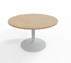 Table de réunion ronde 4 places Evidence - Ø 120 cm - piétement central