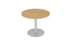 Table de réunion ronde 4 places Epure - Ø 90 cm - pied central
