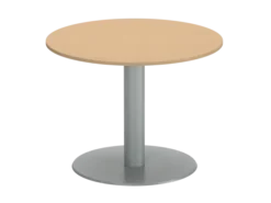 Table de réunion ronde 4 places FrameOne II - Ø 100 cm - piétement central