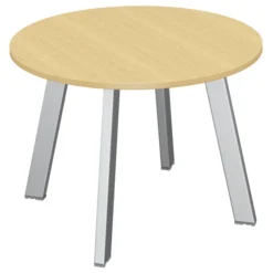 Table de réunion ronde 4 places Fusion - Ø 100 cm - 4 pieds