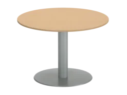 Table de réunion ronde 4 places FrameOne II - Ø 110 cm - piétement central