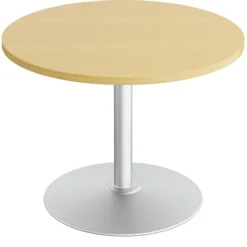 Table de réunion ronde 4 places Fusion - Ø 100 cm - piétement central