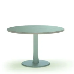Table de réunion ronde 2/4 places Léandre Manager - piétement central - plateau mélaminé