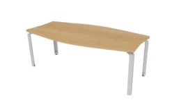 Table de réunion tonneau 8 places Epure - l. 200 x pr. 100 cm - 4 pieds