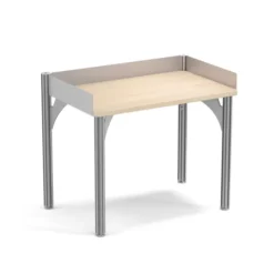 Table de tri 3 rebords antichute Trimod - 100 x 62 cm - 4 pieds fixes - prestation en option