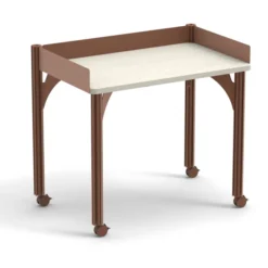 Table de tri 3 rebords antichute Trimod - 100 x 62 cm - 4 pieds sur roulettes - prestation en option