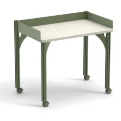 Table de tri 3 rebords antichute Trimod - 100 x 62 cm - 4 pieds sur roulettes - prestation en option