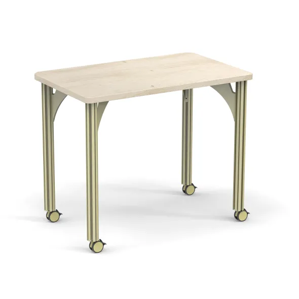 Table de tri Trimod - 100 x 62 cm - 4 pieds sur roulettes - prestation en option