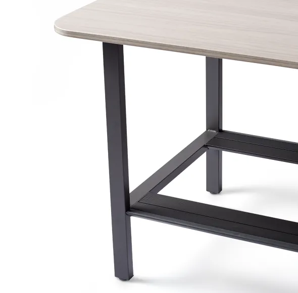 Table double haute rectangulaire 16 places Workbench - l. 402,2 x pr. 120 cm