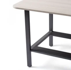 Table double haute rectangulaire 12/14 places Workbench - l. 322,2 x pr. 120 cm